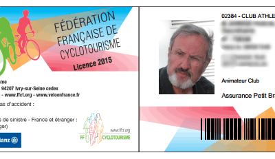 Pour obtenir votre attestation de licence FFCT 2015 avec photo